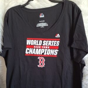 Majestic Bean Town Champions Black Tee
